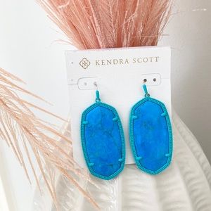 Kendra Scott Turkoise Danielle Statement Earrings